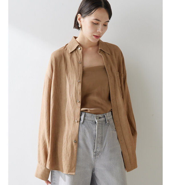  「ツイル顔料染めオーバーシャツ」|シャツ・ブラウス|