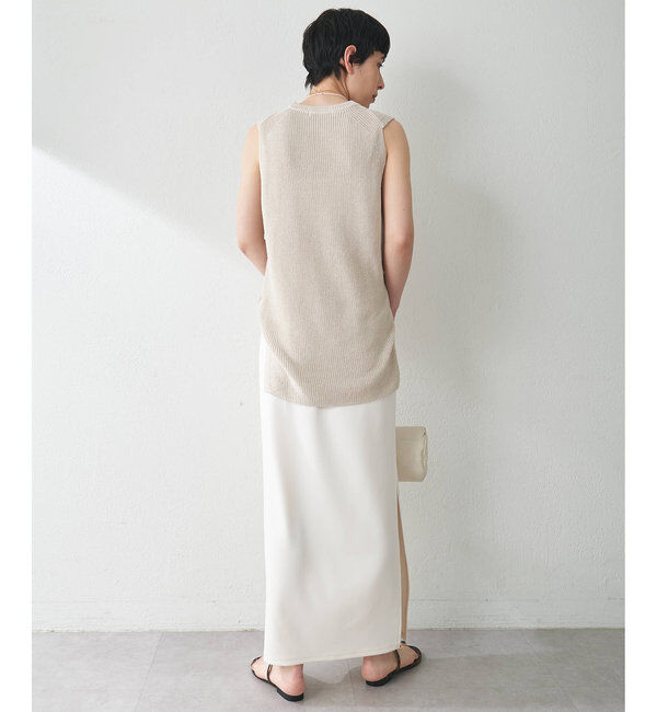  「カットジョーゼットスリットスカート」|スカート|