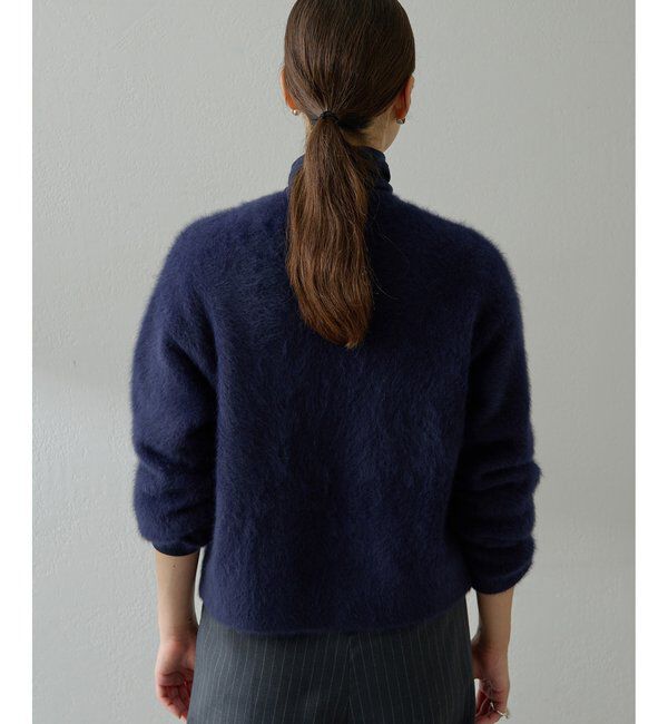  「ファーボタンジャケット」|ニット・セーター|