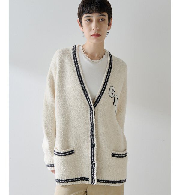 GEMINI「【GEMINI】ワッペンツキニットカーディガン」|ニット・セーター|