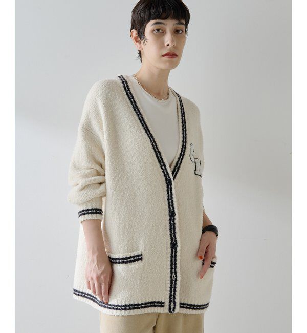 GEMINI「【GEMINI】ワッペンツキニットカーディガン」|ニット・セーター|