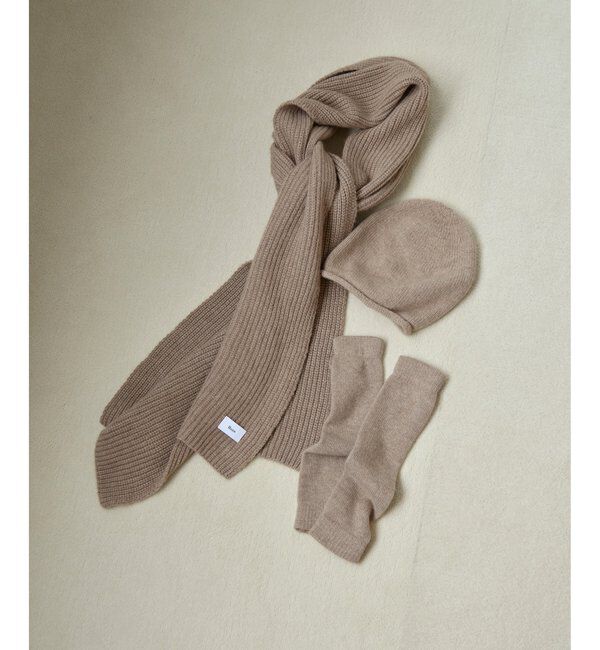 Hoaw.「【Hoaw.】カシミヤリブストール」|マフラー|