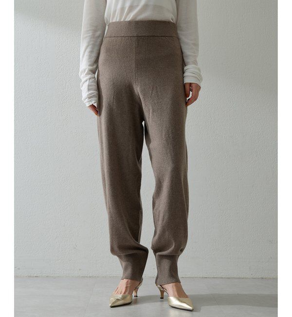  「ウールカシミヤニットパンツ」|チノ|