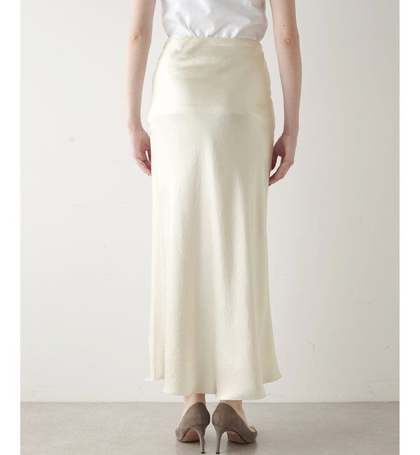  「サテンフレアスカート」|スカート|