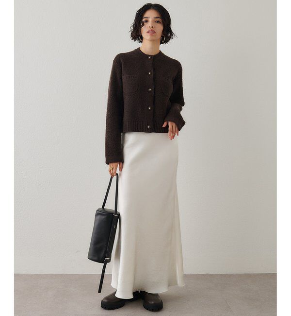  「サテンフレアスカート」|スカート|