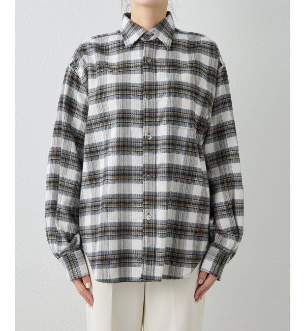  「ピケチェックシャツ」|シャツ・ブラウス|