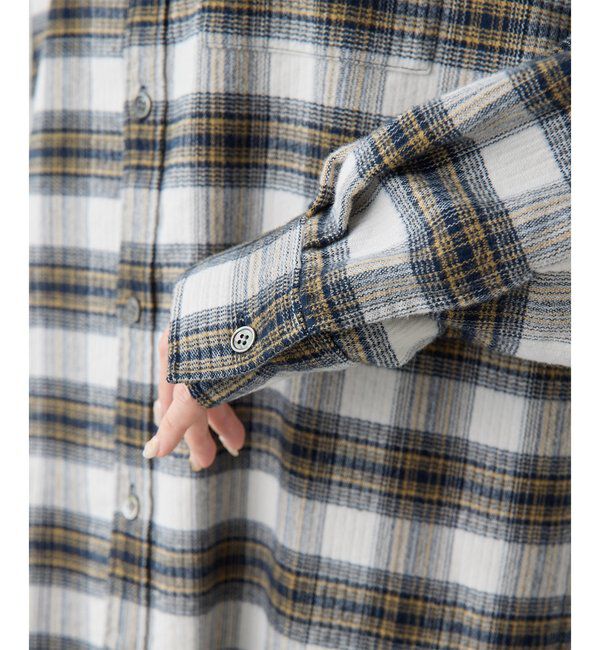  「ピケチェックシャツ」|シャツ・ブラウス|