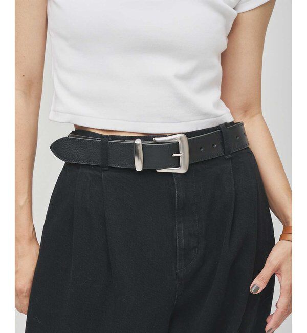 Hoaw.「【Hoaw.】Wステッチワイドベルト」|ベルト|