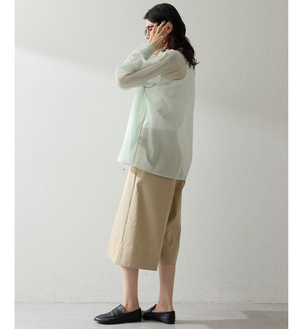 THE PAUSE「【THE PAUSE】シアーオーガンジーシャツ」|シャツ・ブラウス|