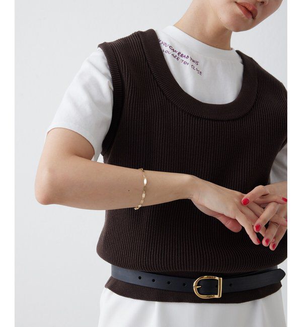 THE PAUSE「【THE PAUSE】両畦ノースリーブニット」|ニット・セーター|