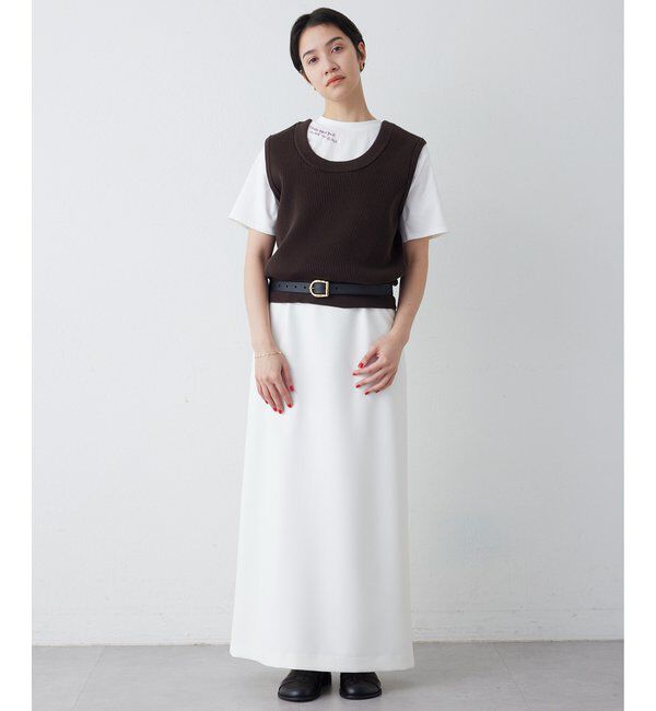 THE PAUSE「【THE PAUSE】両畦ノースリーブニット」|ニット・セーター|