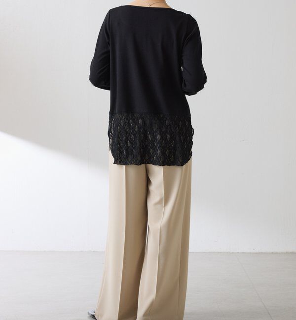  「 裾シアーロンT」|Tシャツ・カットソー|