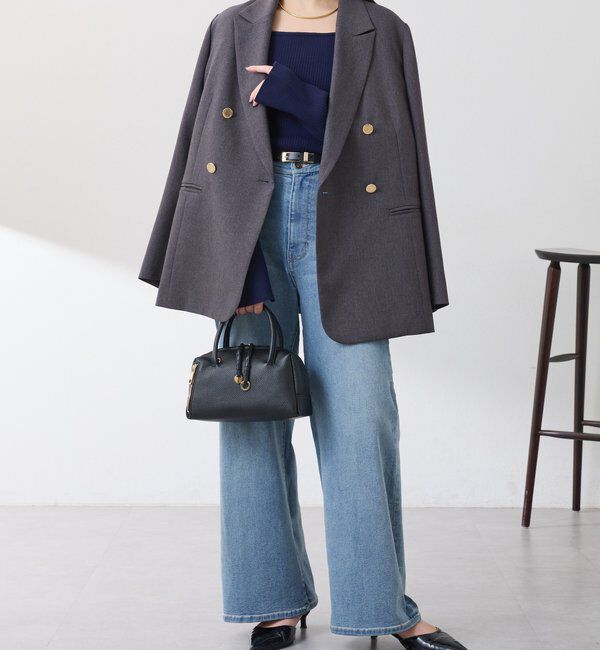  「ウールライクダブルジャケット」|デニムジャケット|