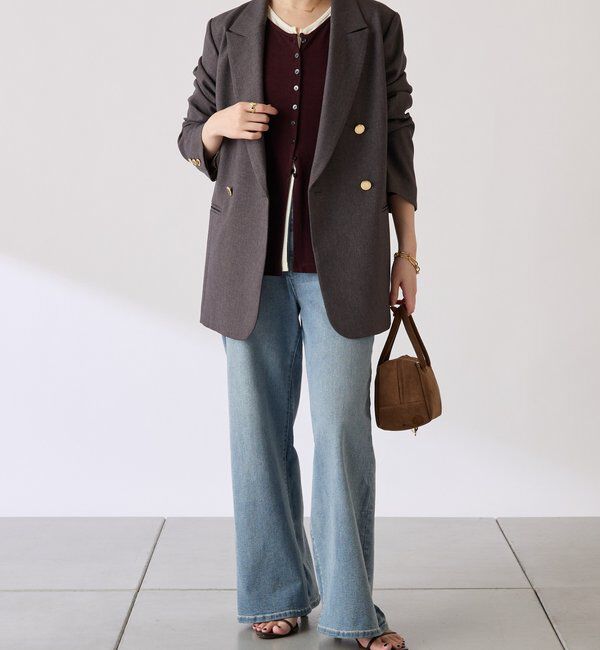  「ウールライクダブルジャケット」|デニムジャケット|