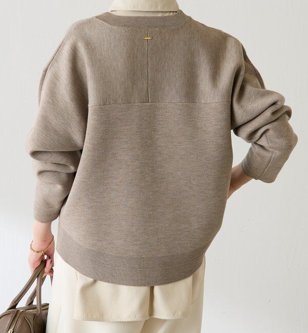  「スウェットライクラウンドヘムニット」|ニット・セーター|