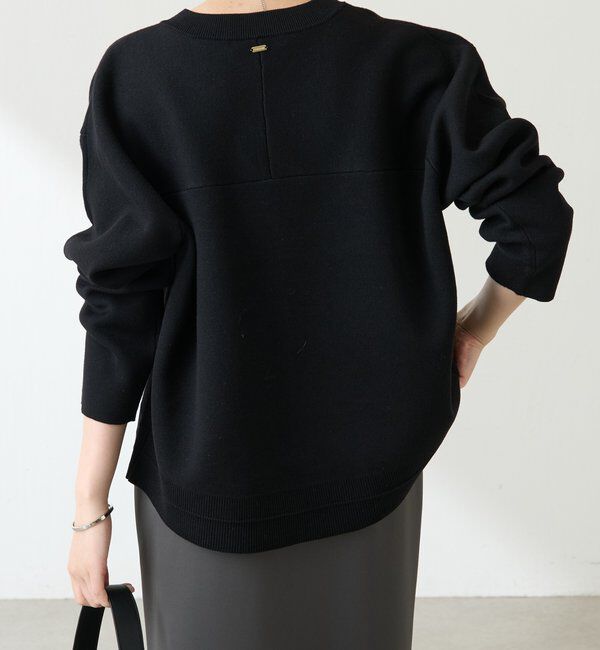  「スウェットライクラウンドヘムニット」|ニット・セーター|