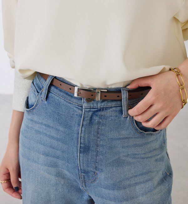  「【新色登場！リバーシブル/人気アイテムの新デザイン】スリムリバーシブルベルト」|ベルト|