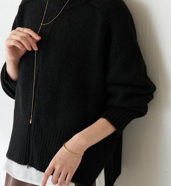  「【PAPILLONNER/パピヨネ】ステンレスドロップネックレス」|リング|