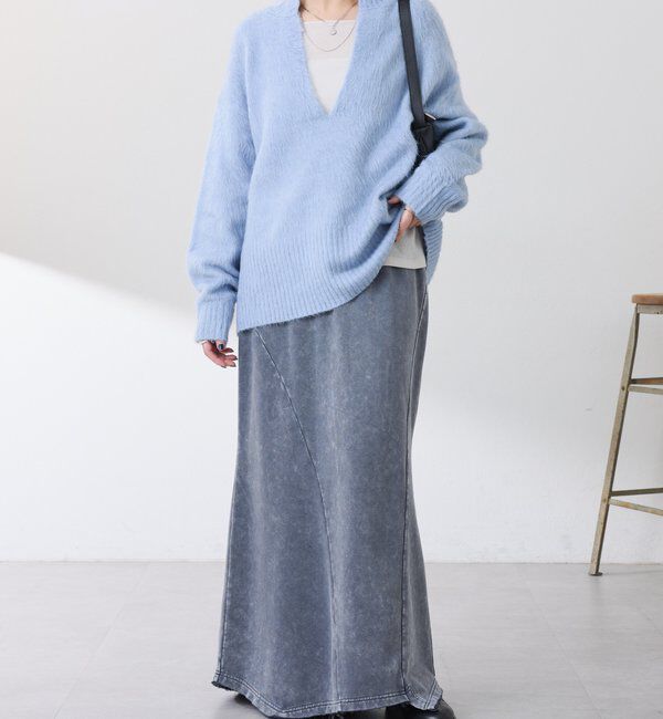  「エアリー深Vニット」|ニット・セーター|