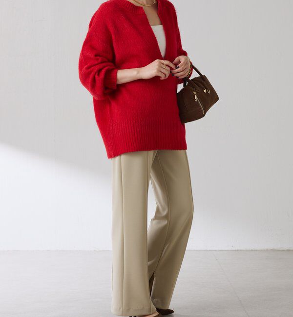  「エアリー深Vニット」|ニット・セーター|