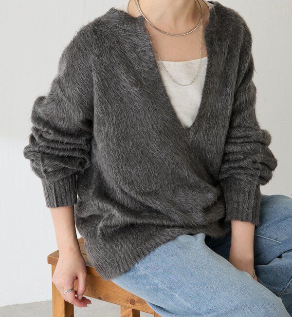  「エアリー深Vニット」|ニット・セーター|