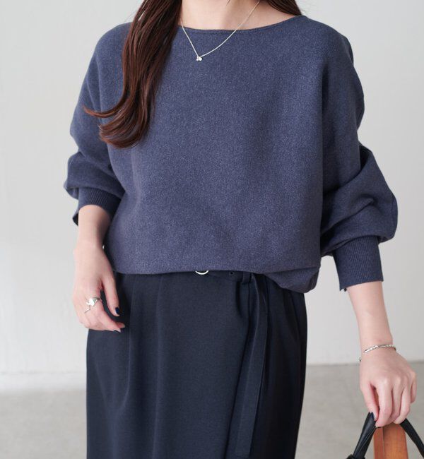  「袖リブ２WAYドルマンニット」|ニット・セーター|