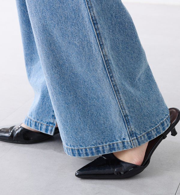  「Q.anos フレアデニムロンパース」|ワンピース|