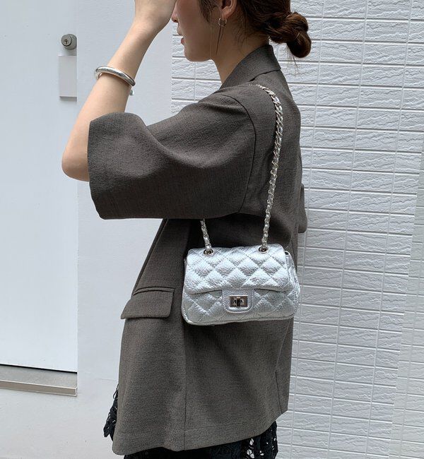  「キルティングレザーショルダー」|トートバッグ|