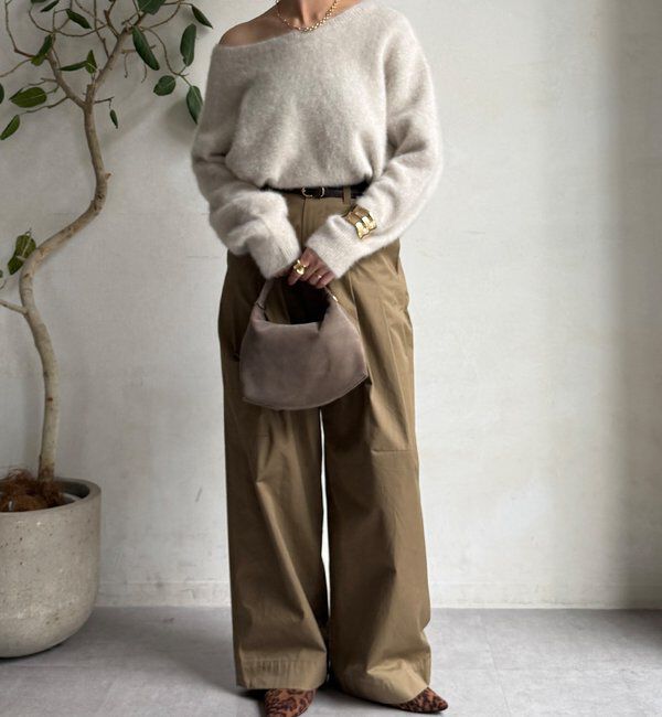  「ファーカシミヤプルオーバー」|ニット・セーター|