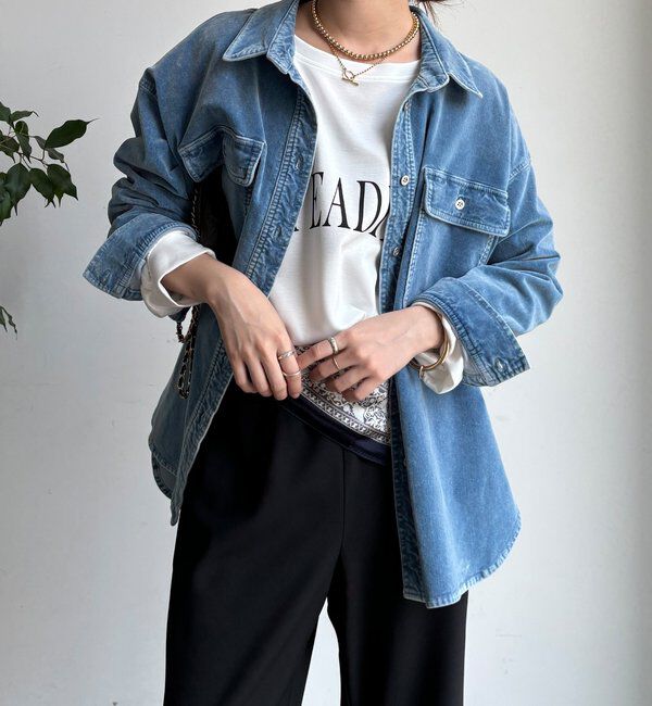  「別珍デニムシャツ」|シャツ・ブラウス|