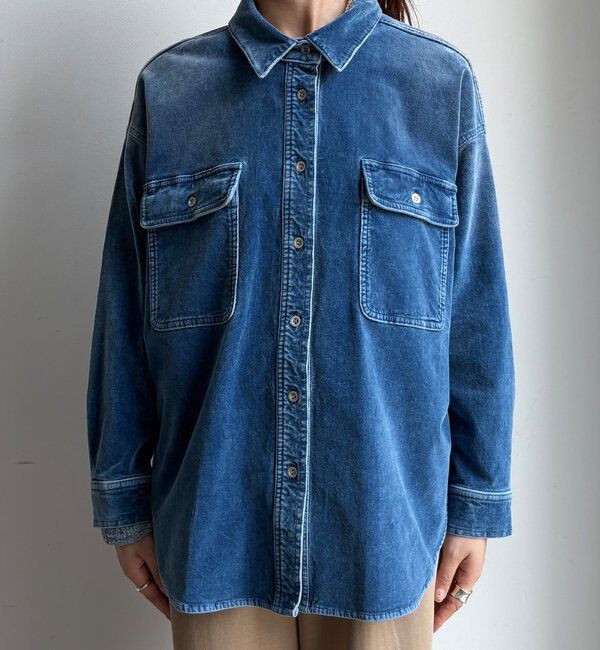  「別珍デニムシャツ」|シャツ・ブラウス|