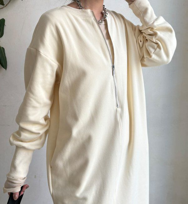  「【WEB限定】裏毛裏起毛ワンピース」|ワンピース|