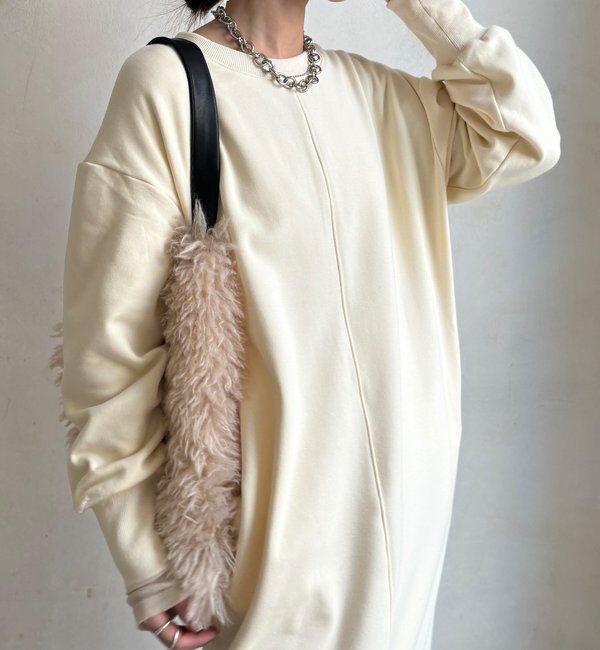  「【WEB限定】裏毛裏起毛ワンピース」|ワンピース|