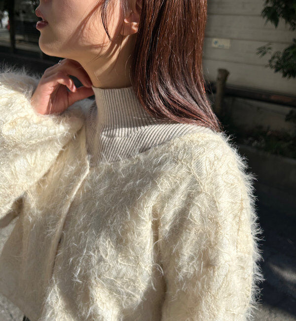  「【2WAY】フェザードッキングニットカーディガン」|カーディガン|