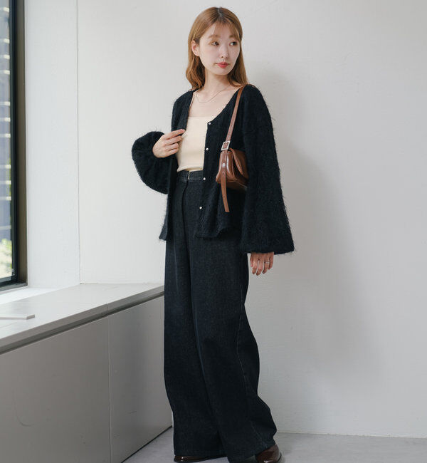  「【2WAY】フェザードッキングニットカーディガン」|カーディガン|