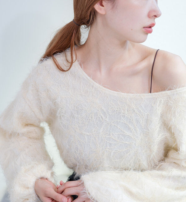  「【2WAY】フェザードッキングニットカーディガン」|カーディガン|