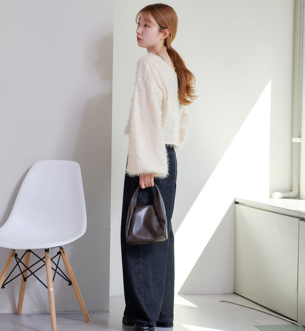  「【2WAY】フェザードッキングニットカーディガン」|カーディガン|