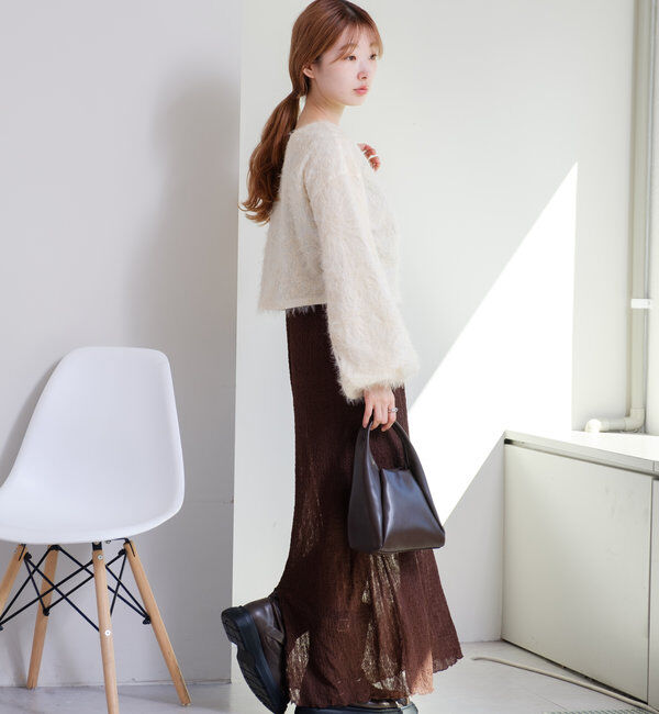  「【2WAY】フェザードッキングニットカーディガン」|カーディガン|