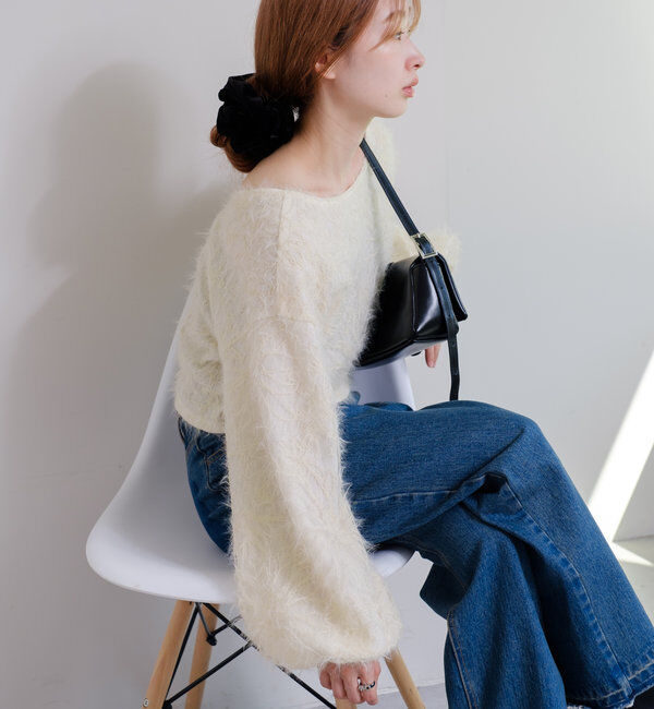  「【2WAY】フェザードッキングニットカーディガン」|カーディガン|