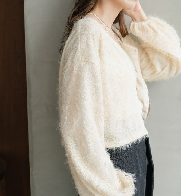  「【2WAY】フェザードッキングニットカーディガン」|カーディガン|