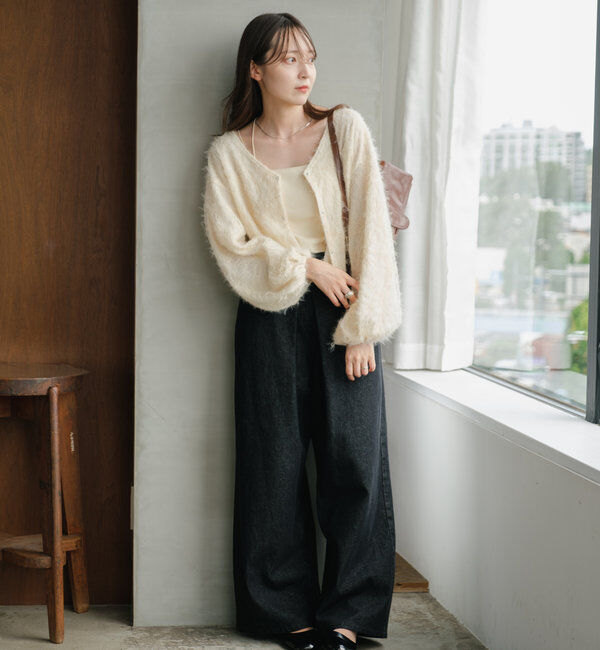  「【2WAY】フェザードッキングニットカーディガン」|カーディガン|