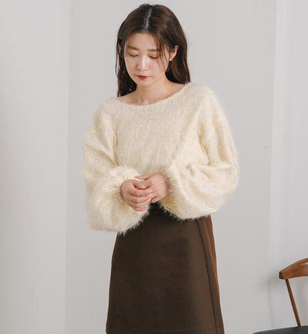  「【2WAY】フェザードッキングニットカーディガン」|カーディガン|