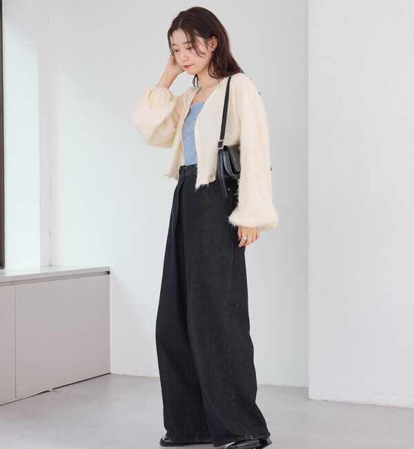  「【2WAY】フェザードッキングニットカーディガン」|カーディガン|