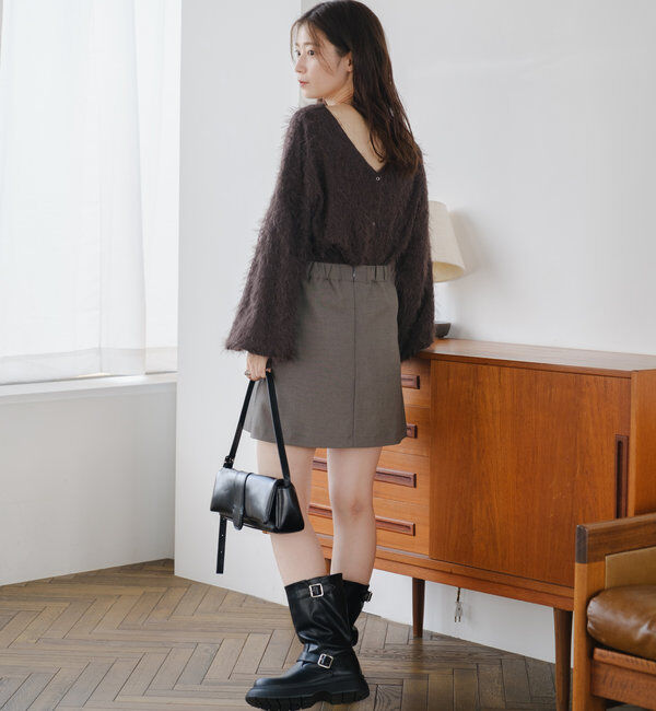  「【2WAY】フェザードッキングニットカーディガン」|カーディガン|