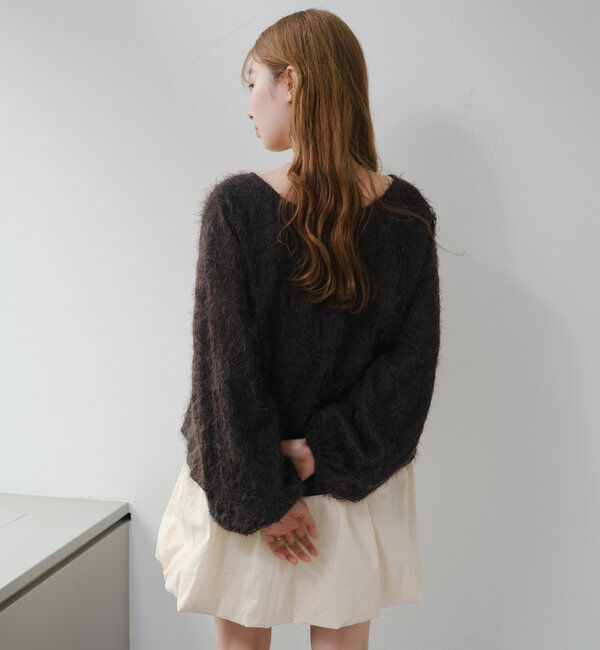  「【2WAY】フェザードッキングニットカーディガン」|カーディガン|