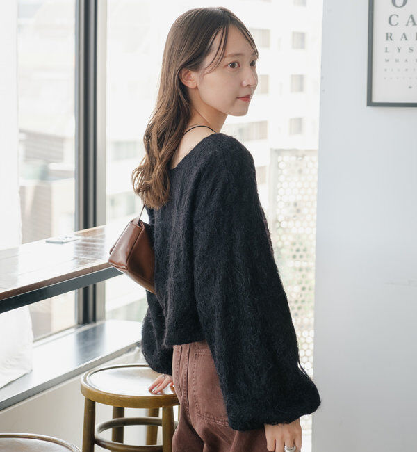  「【2WAY】フェザードッキングニットカーディガン」|カーディガン|