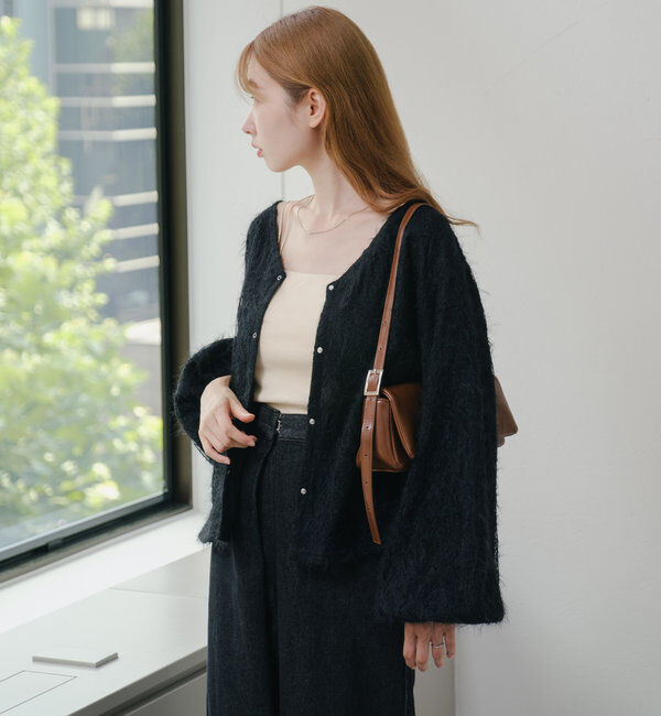  「【2WAY】フェザードッキングニットカーディガン」|カーディガン|