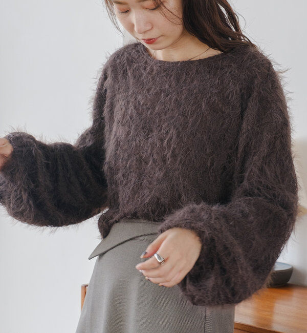  「【2WAY】フェザードッキングニットカーディガン」|カーディガン|