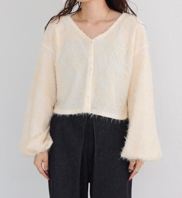  「【2WAY】フェザードッキングニットカーディガン」|カーディガン|