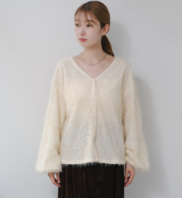  「【2WAY】フェザードッキングニットカーディガン」|カーディガン|